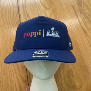 Poppi Soda Super Bowl 60 Promo Hat 2026 Levi's Stadium '47 Hitch Blue Cap NEW